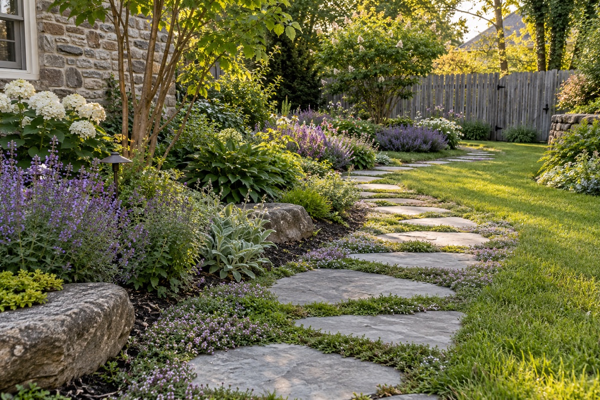 View concept: A Natural Stone Garden Path